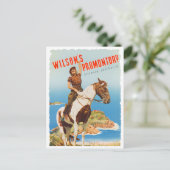 Wilson's promontory Australia vintage reisreis Briefkaart (Staand voorkant)