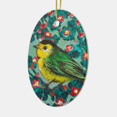 Wilson's Warbler Keramisch Ornament (Links)