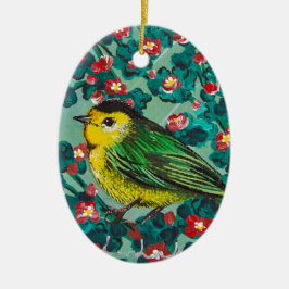 Wilson's Warbler Keramisch Ornament