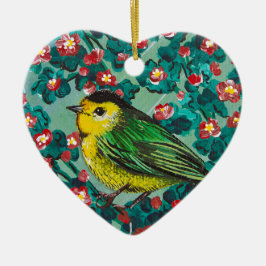Wilson's Warbler Keramisch Ornament