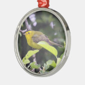 Wilson's Warbler Metalen Ornament (Links)