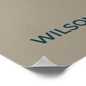 Wilson's Warbler-migratiekaart - minimalistisch Poster (Hoek)