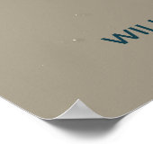 Wilson's Warbler-migratiekaart - minimalistisch Poster (Hoek)