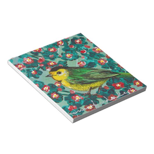 Wilson's Warbler Notitieblok (Schuin)