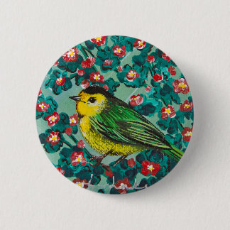 Wilson's Warbler Ronde Button 5,7 Cm