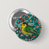 Wilson's Warbler Ronde Button 5,7 Cm (Voorkant /achterkant)