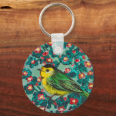 Wilson's Warbler Sleutelhanger (Voorkant)