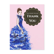 Wilt alleen maar dank je zeggen mevrouw met blauwe