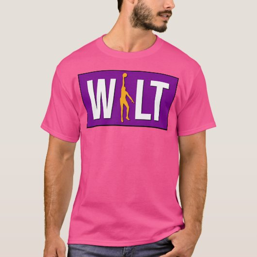 Wilt Chamberlain - Los Angeles Basketball T-shirt (Voorkant)