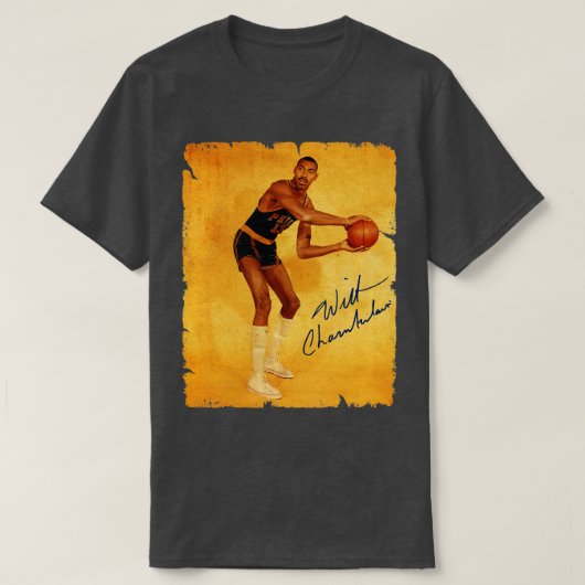 Wilt Chamberlain  ontwerp van basketbal 1 T-shirt (Design voorkant)
