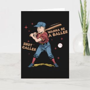 Wilt een Byller Shot Caller Retro Game Day Byseb z Kaart