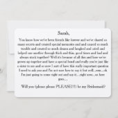 Wilt u alstublieft mijn bruidsmeisje zijn? Aangepa Kaart (Voorkant)