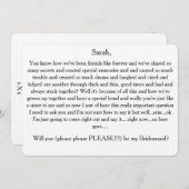 Wilt u alstublieft mijn bruidsmeisje zijn? Aangepa Kaart (Voorkant / Achterkant)