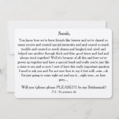 Wilt u alstublieft mijn bruidsmeisje zijn? Aangepa Kaart (Voorkant)