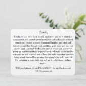 Wilt u alstublieft mijn bruidsmeisje zijn? Aangepa Kaart (Staand voorkant)