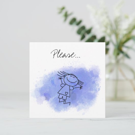 Wilt u alstublieft mijn Godparent zijn? Ontwerpkaa Kaart (Staand voorkant)