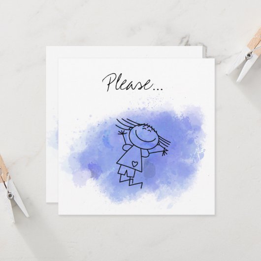 Wilt u alstublieft mijn Godparent zijn? Ontwerpkaa Kaart (Voorkant / Achterkant in situ)