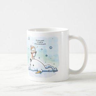 Wilt u een Snowmanatee bouwen - Pinguïn - Mok? Koffiemok