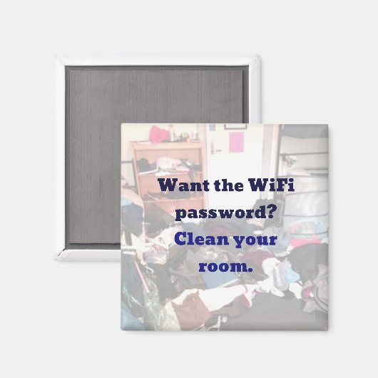 Wilt u het WiFi-wachtwoord? Maak je kamermagneet s Magneet (Voorkant / Achterkant)