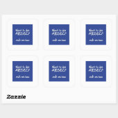 Wilt u lid worden van AIESEC Square Sticker 3x3 (Vel)