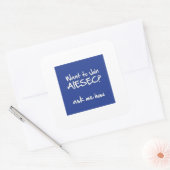 Wilt u lid worden van AIESEC Square Sticker 3x3 (Envelop)
