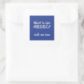 Wilt u lid worden van AIESEC Square Sticker 3x3 (Tas)