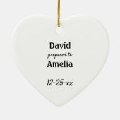 Wilt u me voorstel op maat samenvoegen? keramisch ornament (Achterkant)