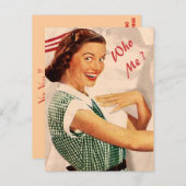 Wilt u mijn bruidsmeisje zijn, bruidsmeisje van ee uitnodiging briefkaart (Voorkant / Achterkant)