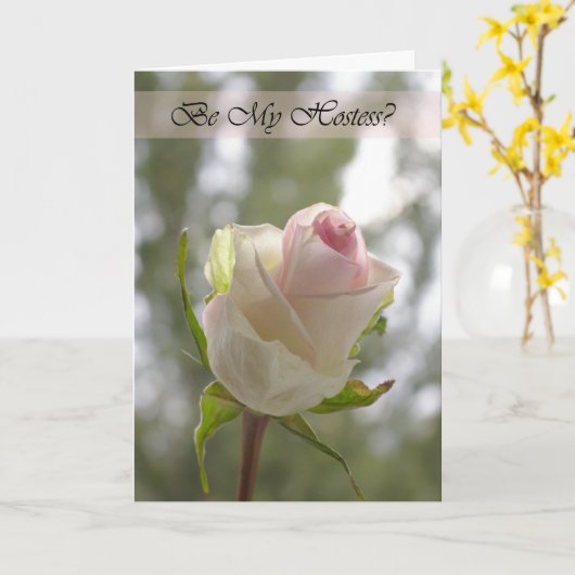 Wilt u mijn trouwkaart zijn? kaart (Gele Bloem)