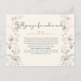 Wilt u op onze dag spreken - Voorstel Briefkaart