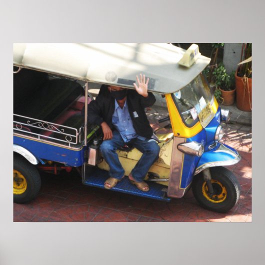 Wilt u TAXI TUK-TUK? Poster (Voorkant)