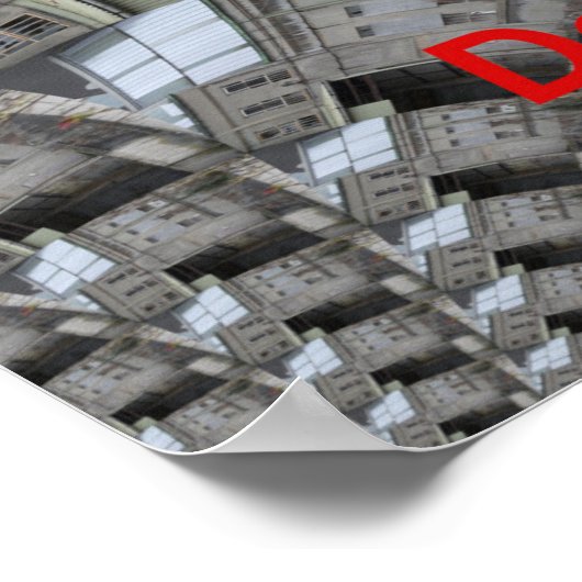 "Wilt u wat" Poster van 60 cm x 60 cm (Hoek)