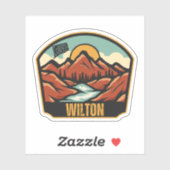 Wilton, Connecticut Sticker (Vel)