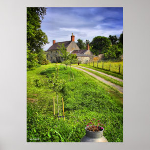 Wiltshire Boerderij Scene print