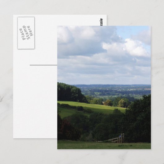 Wiltshire Countryside Briefkaart (Voorkant / Achterkant)