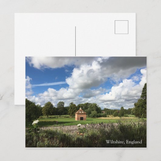 Wiltshire England Briefkaart (Voorkant / Achterkant)