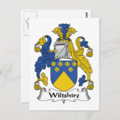 Wiltshire Family Crest Briefkaart (Voorkant / Achterkant)