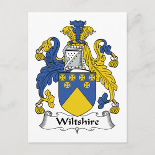 Wiltshire Family Crest Briefkaart