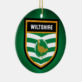 Wiltshire Flag Keramisch Ornament (Rechts)
