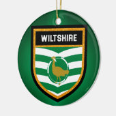 Wiltshire Flag Keramisch Ornament (Links)