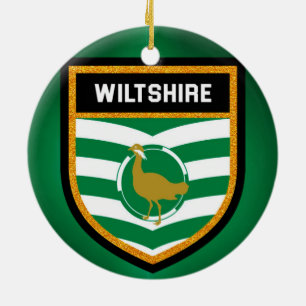 Wiltshire Flag Keramisch Ornament