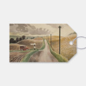 Wiltshire Landscape (door Eric Ravilious) Cadeaulabel (Voorkant (Horizontaal))