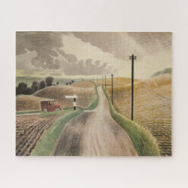 Wiltshire Landscape (door Eric Ravilious) Legpuzzel