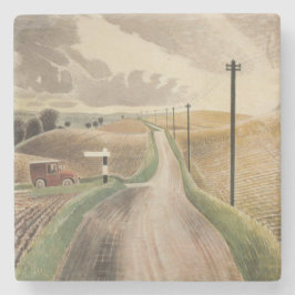 Wiltshire Landscape (door Eric Ravilious) Stenen Onderzetter