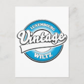 Wiltz Luxemburg retro logo Briefkaart (Voorkant)