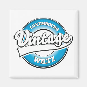 Wiltz Luxemburg retro logo Magneet