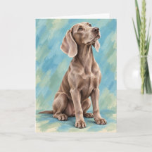 Wimaraner Hond Wenskaart