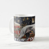 Wimaraner Kerst Feestelijke Periode Koffiemok (Voorkant links)
