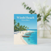 Wimbi Beach Mozambique Briefkaart (Staand voorkant)