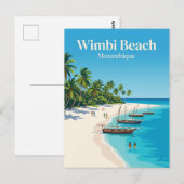 Wimbi Beach Mozambique Briefkaart (Voorkant / Achterkant)